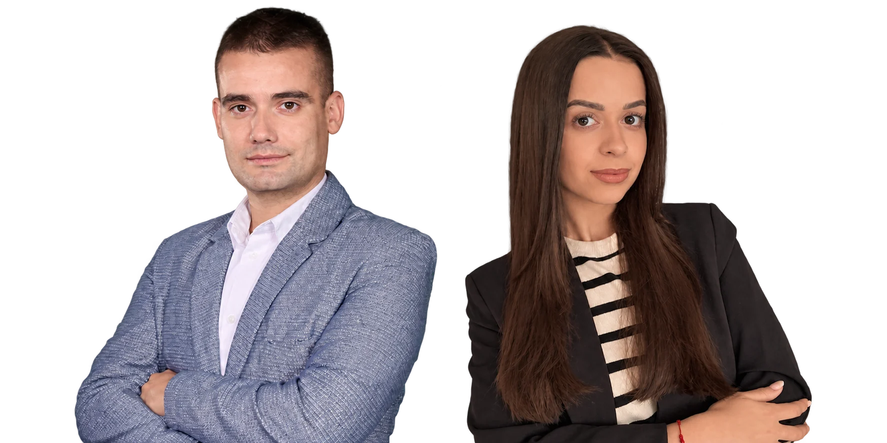 Жельо Пенчев и Мартина Тошева от екипа на SoftUni Business